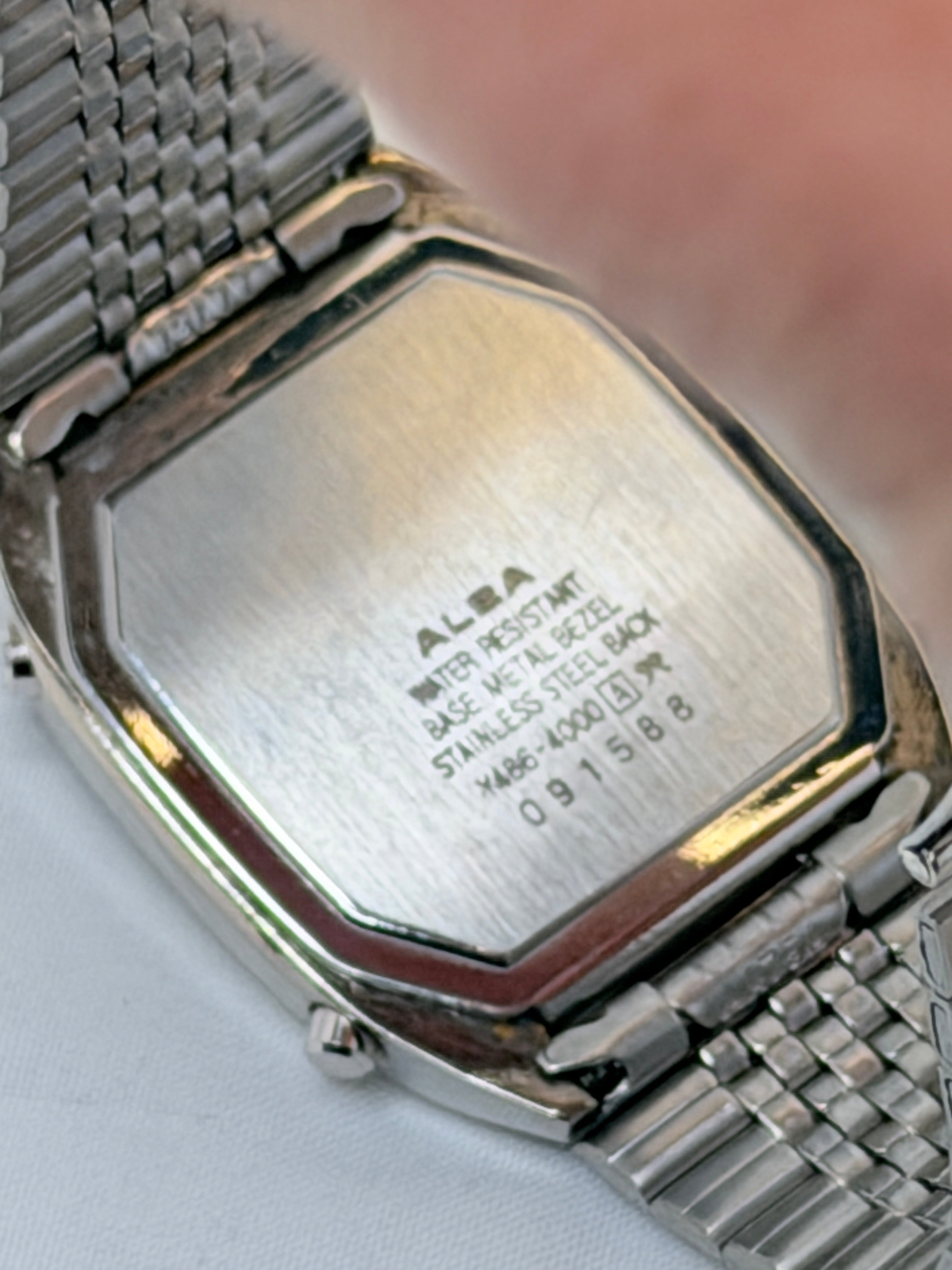 Vintage Seiko Alba Y486-4000 Watch FULL SET from 1980 made in Japan