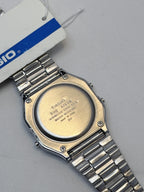 Casio A168W Digital WATCH Alarm Chronograph WR Silver Stainless Steel Bracelet