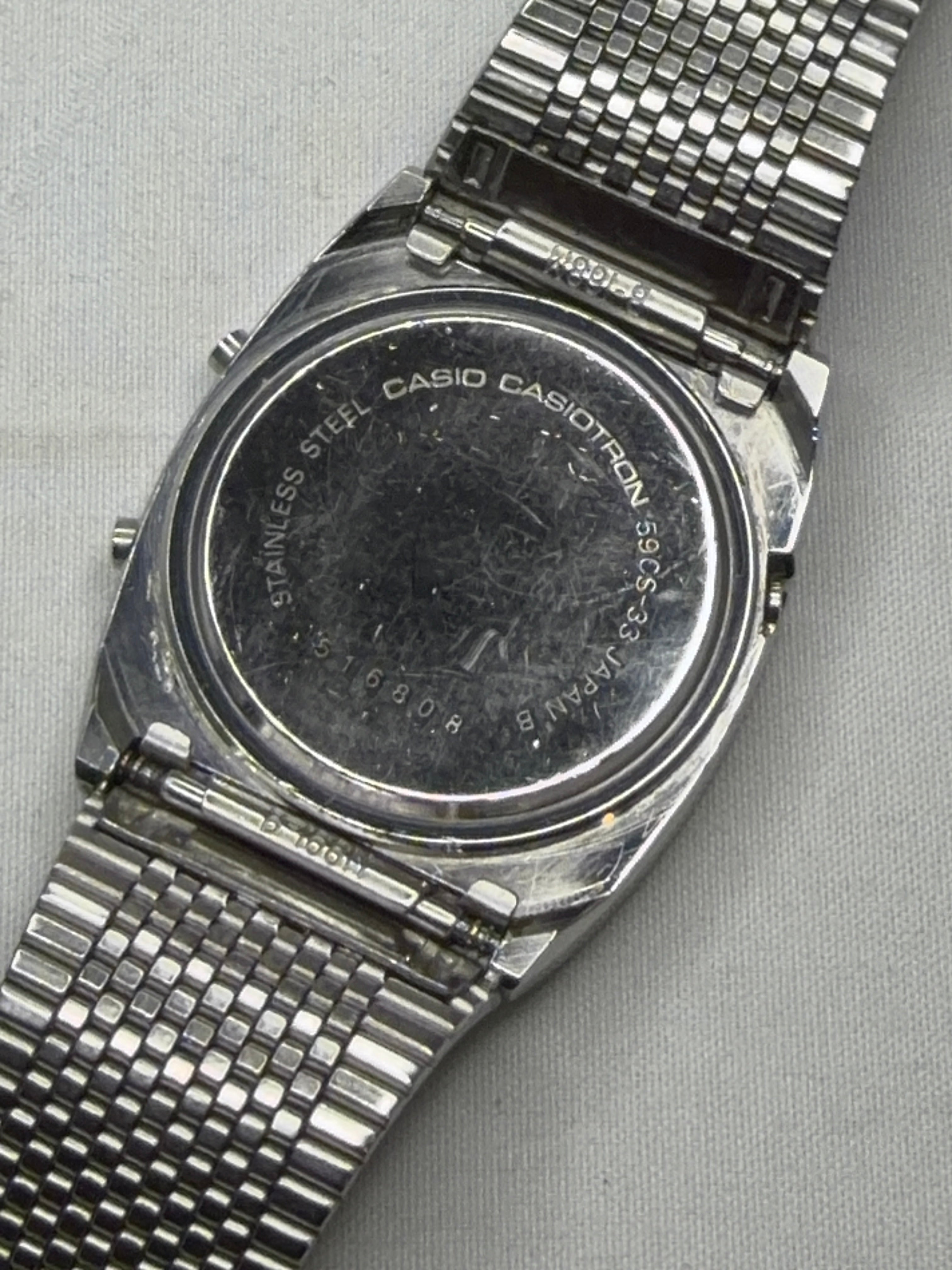 Casio Casiotron Watch 59CS-33 Vintage Japan Made in 1977