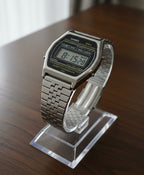 Digital Casio watch on a white background