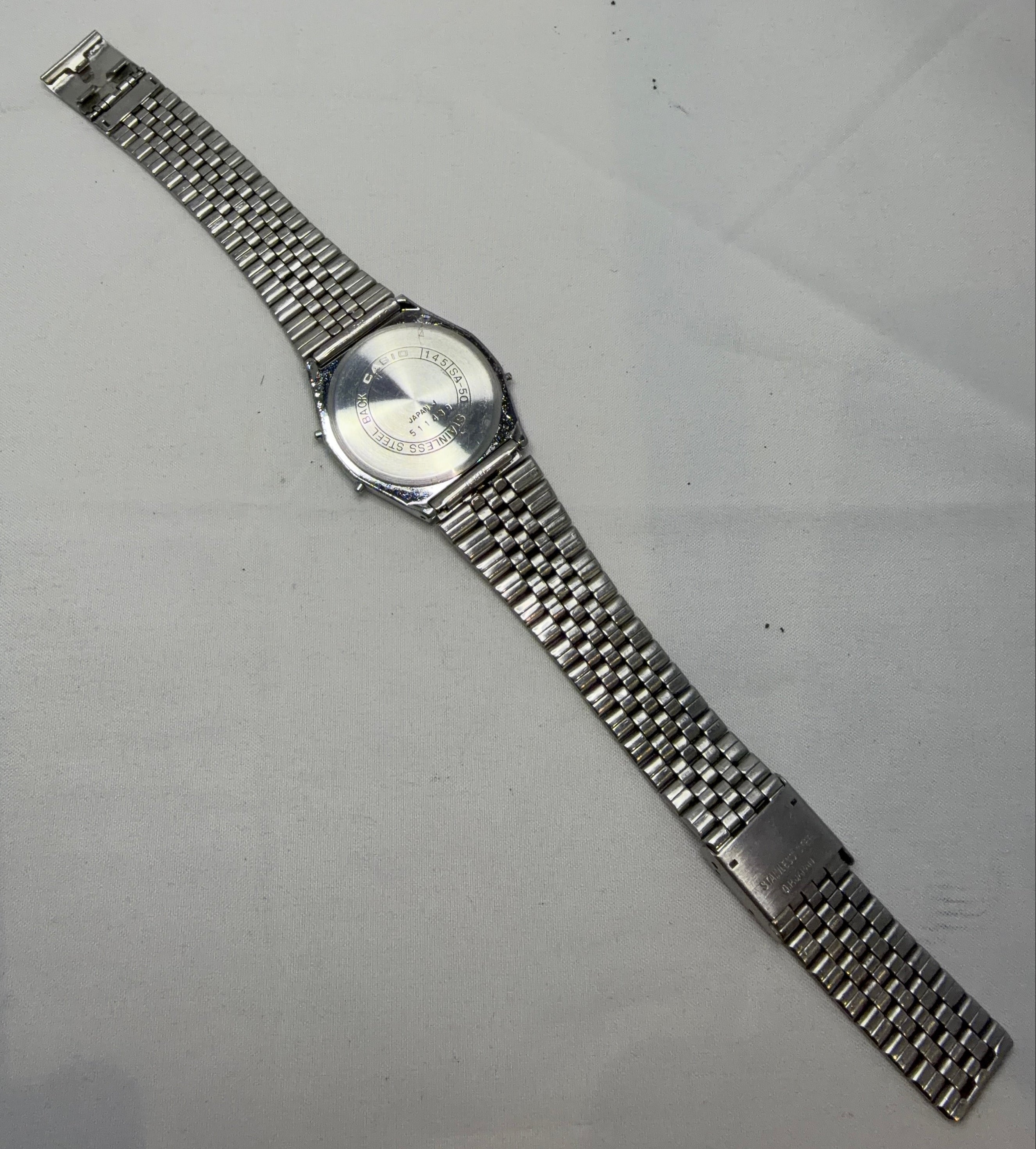 Very Rare CASIO SA-50 80s Ultra-Thin Digital Watch From 1984 Japan Import