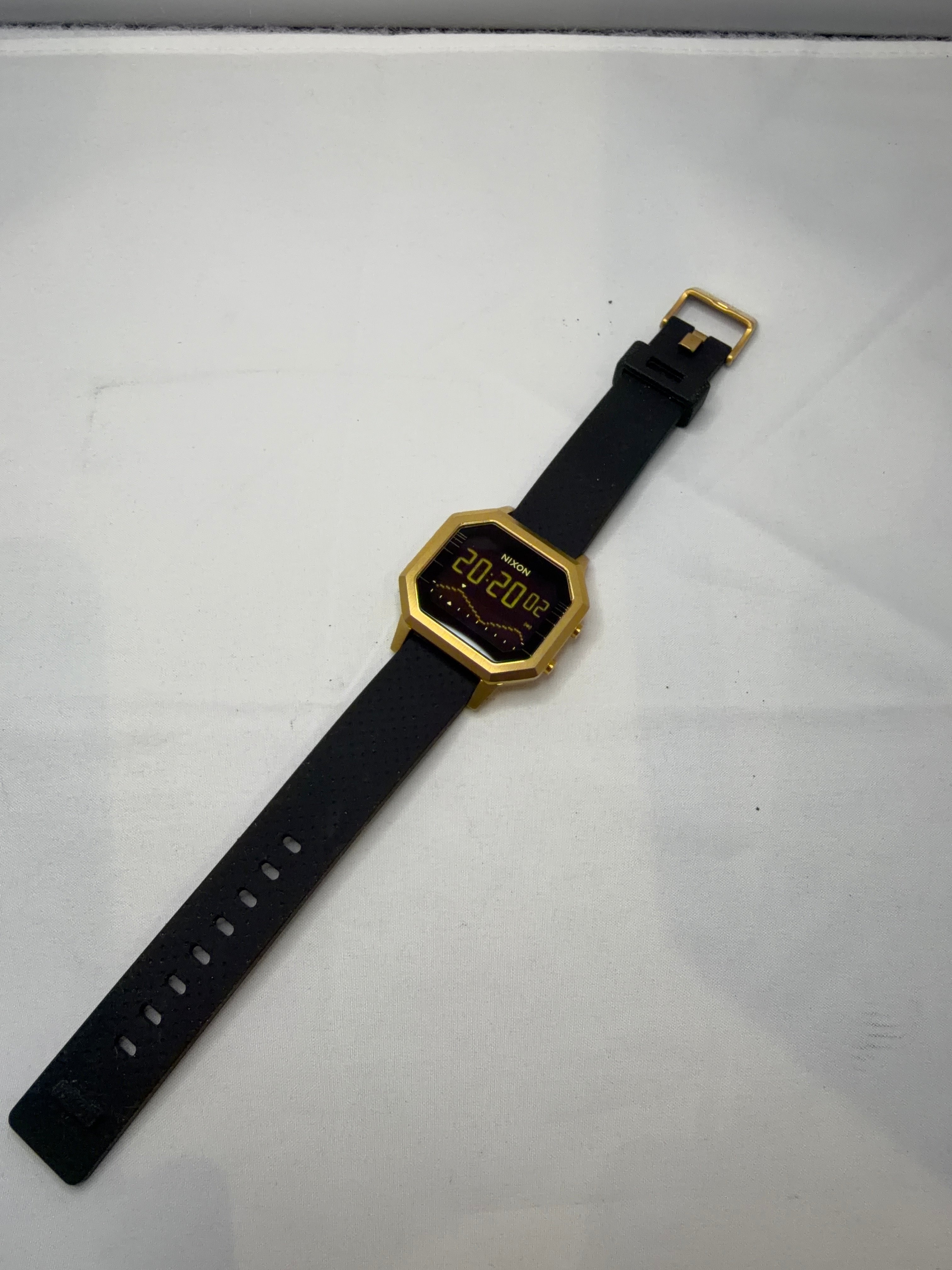 Nixon The Siren Stainless Steel Leila Hurst Signature Series- Gold Toned Watch
