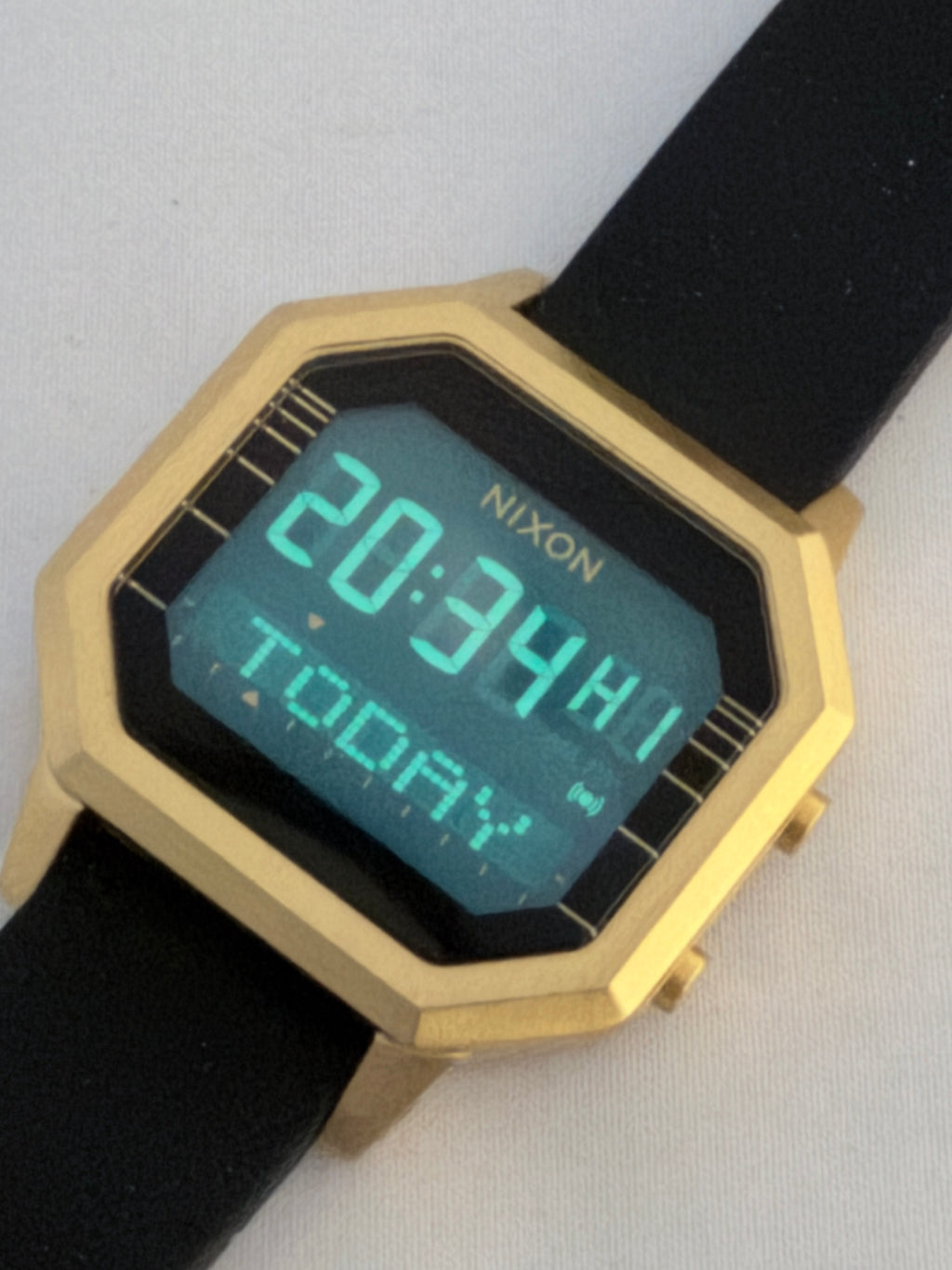 Nixon The Siren Stainless Steel Leila Hurst Signature Series- Gold Toned Watch