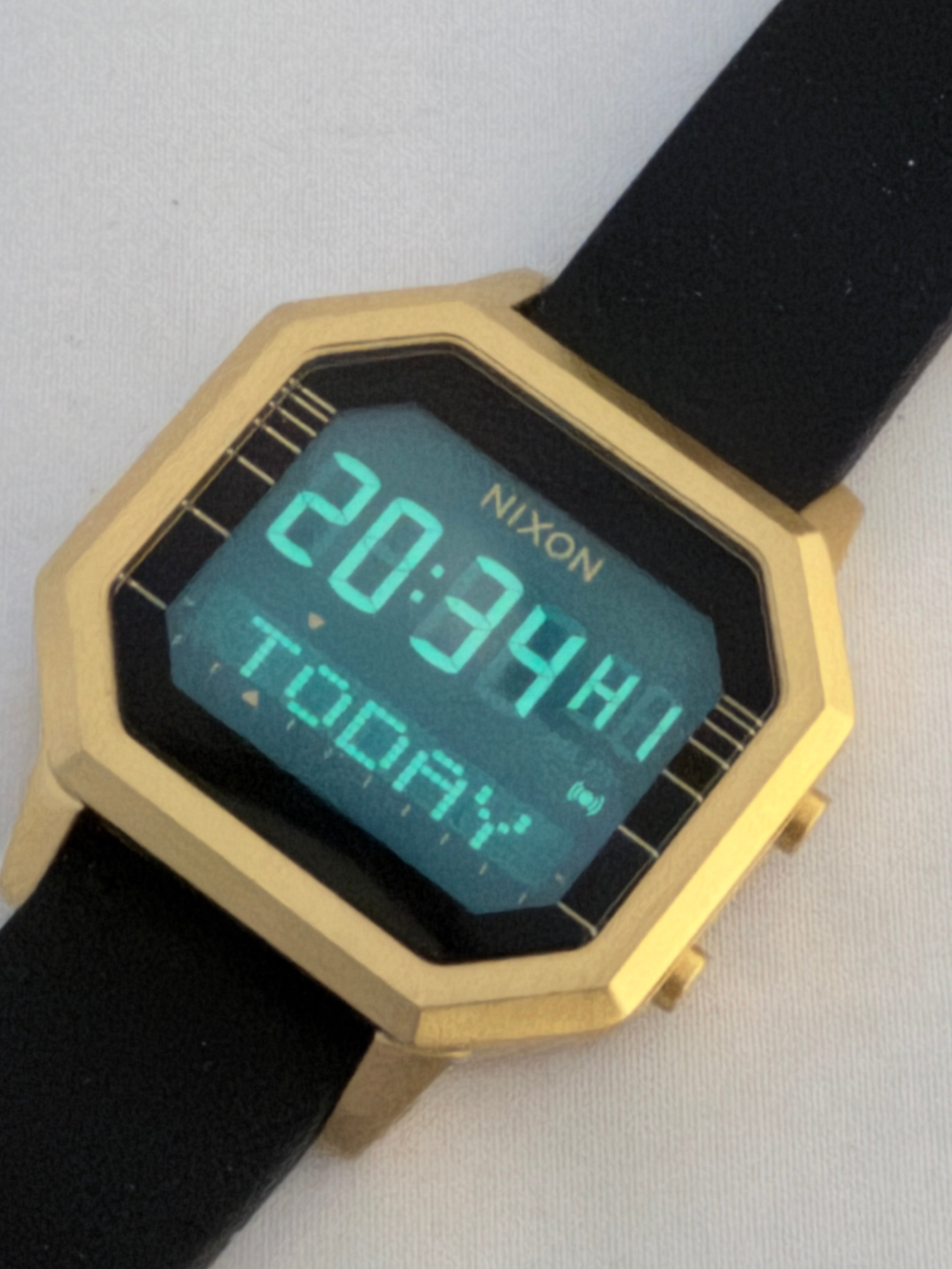 Nixon The Siren Stainless Steel Leila Hurst Signature Series- Gold Toned Watch
