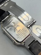 Vintage Casio C-Sphere CSE-002 Watch 1635 Retro Silver Black Rare Japan Import