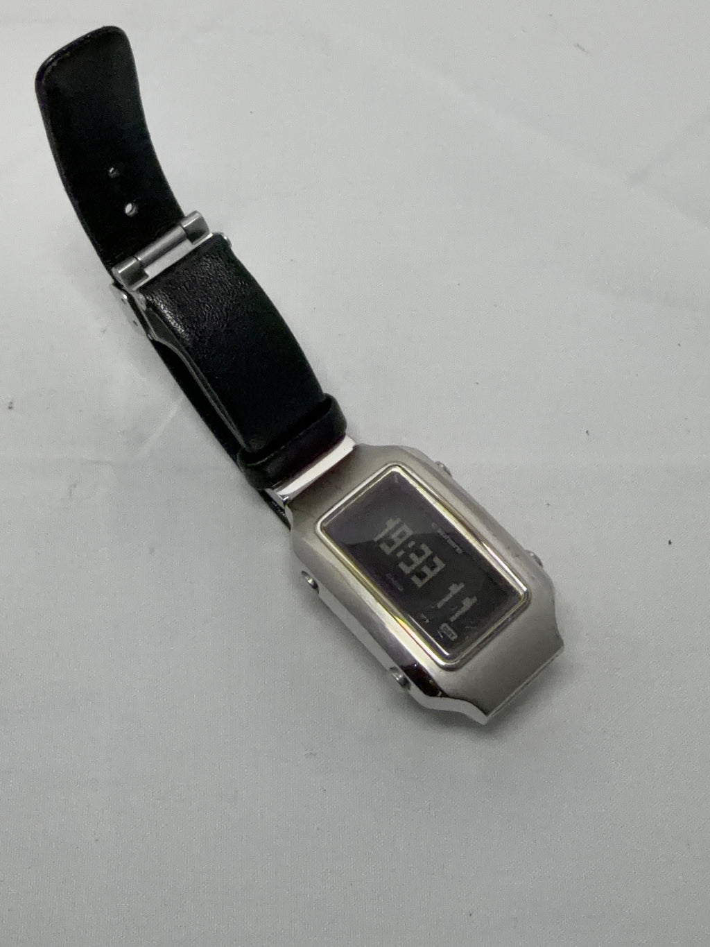 Vintage Casio C-Sphere CSE-002 Watch 1635 Retro Silver Black Rare Japan Import