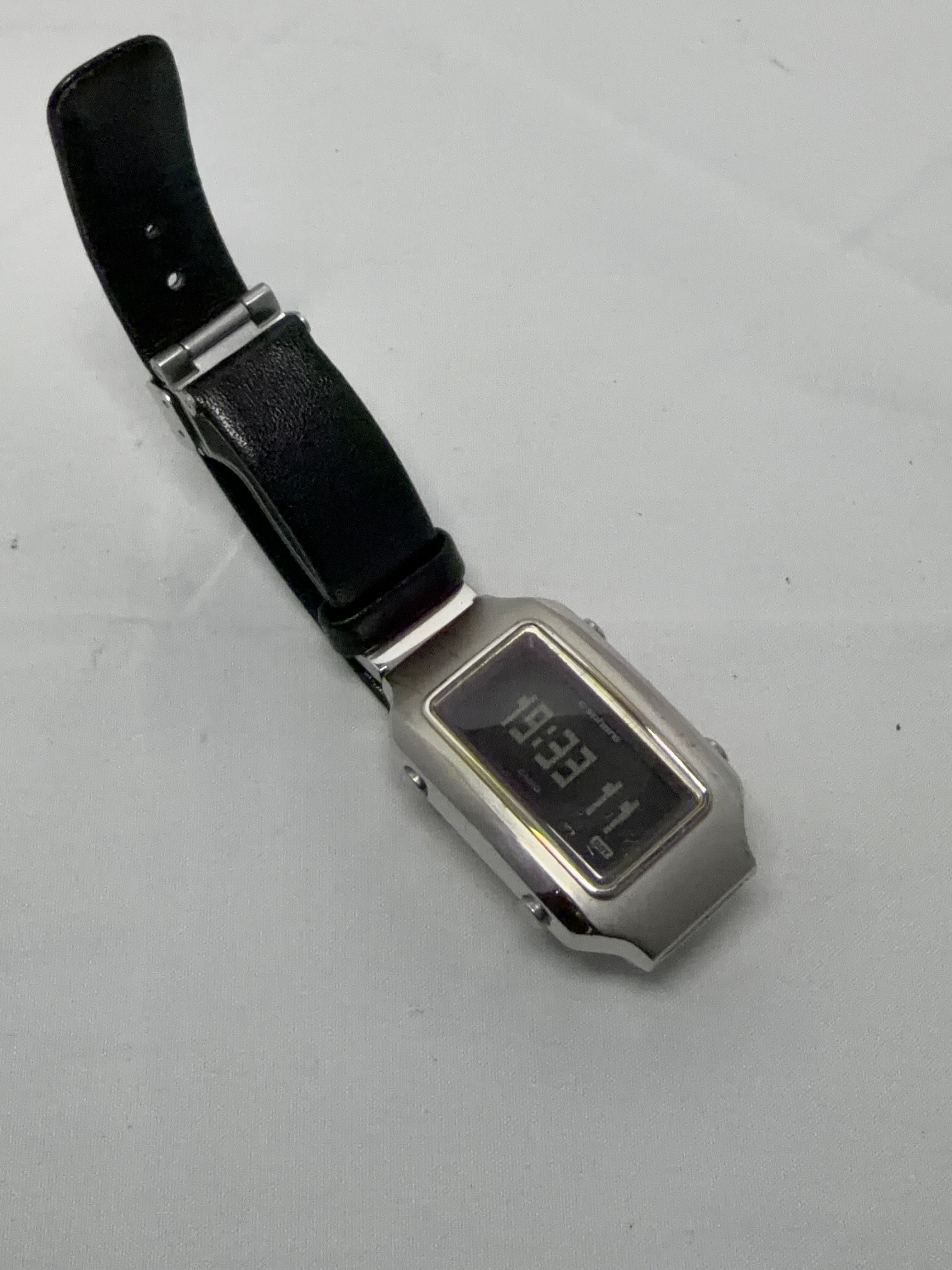 Vintage Casio C-Sphere CSE-002 Watch 1635 Retro Silver Black Rare Japan Import