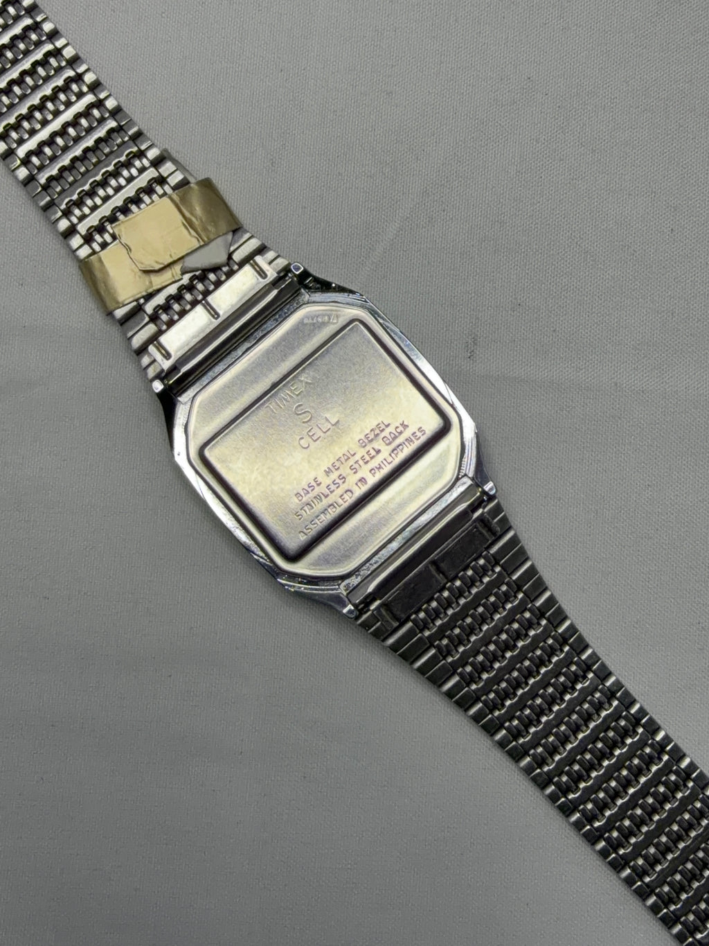 Timex Q quartz digital watch S cell new battery vintage one bar FULL SET