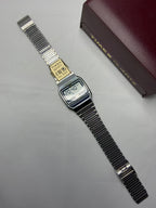 Timex Q quartz digital watch S cell new battery vintage one bar FULL SET