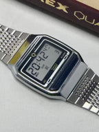 Timex Q quartz digital watch S cell new battery vintage one bar FULL SET