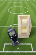 Casio digital watch on a dark surface with packaging