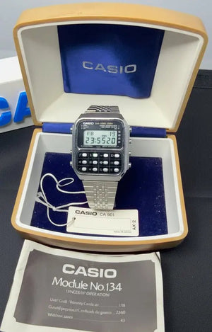 Casio CA-901 Calculator Watch FULL SET made in Japan 1982
