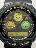 Casio AW-20 is a highly collectible vintage ana-digi released 1989 "Speed Memory 100"