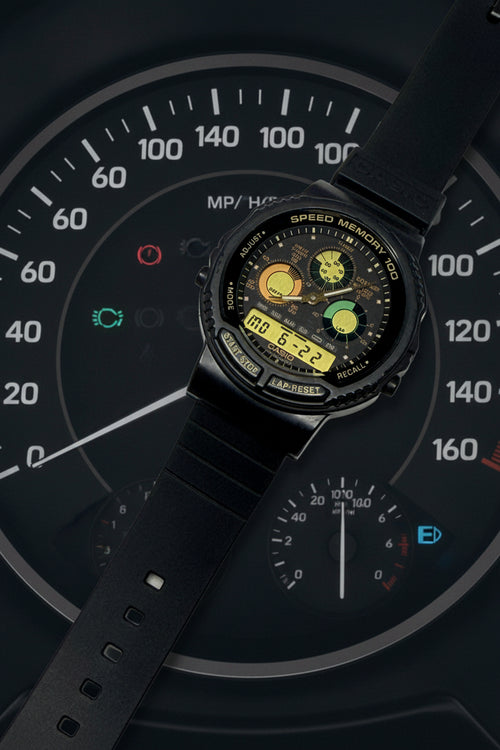 Casio AW-20 is a highly collectible vintage ana-digi released 1989 "Speed Memory 100"