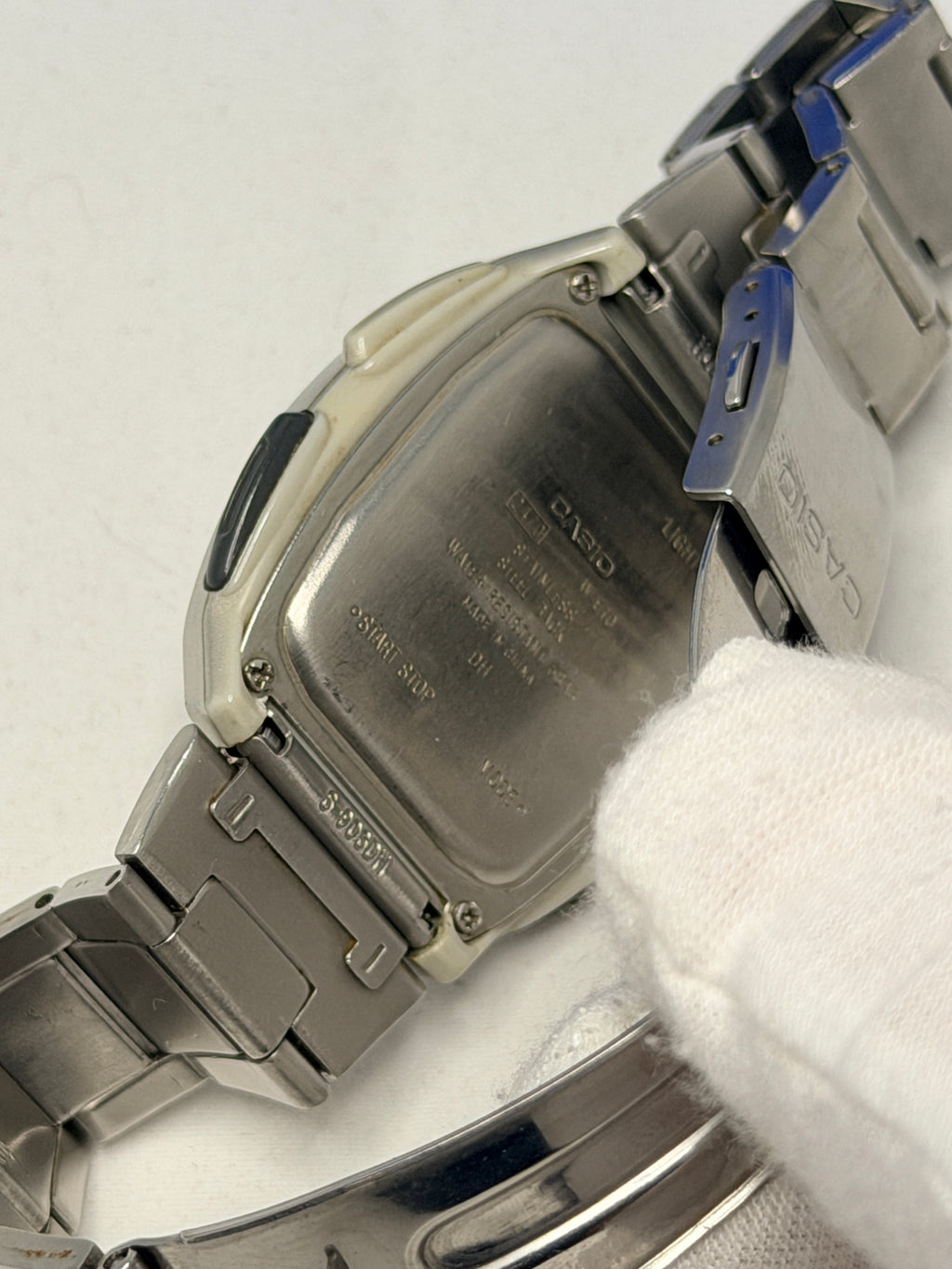 Casio W-E10 vintage, sporty digital wristwatch released late 1990s.