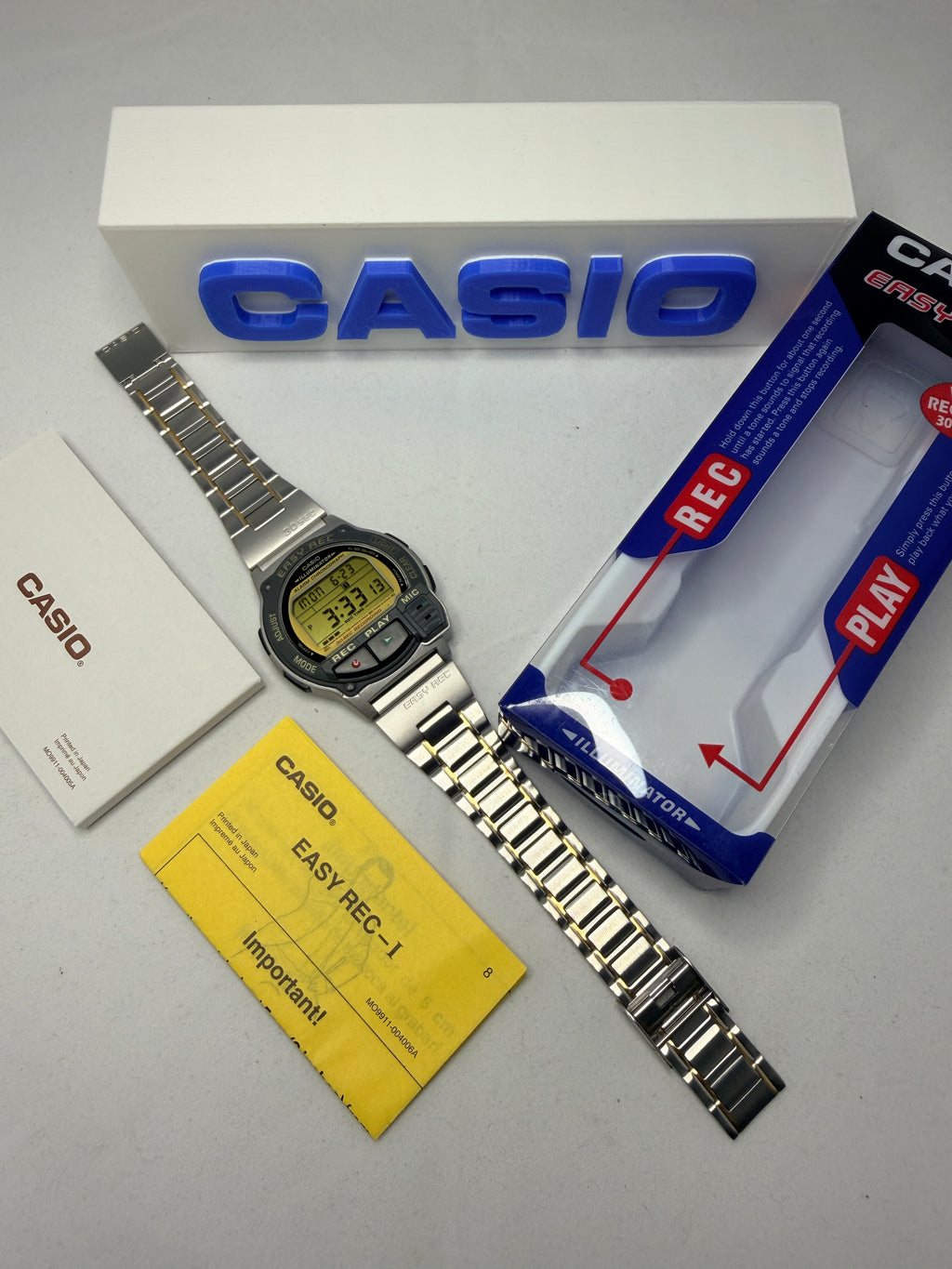 Casio Vintage A-V3-1T Easy Rec FULL SET New Old Stock