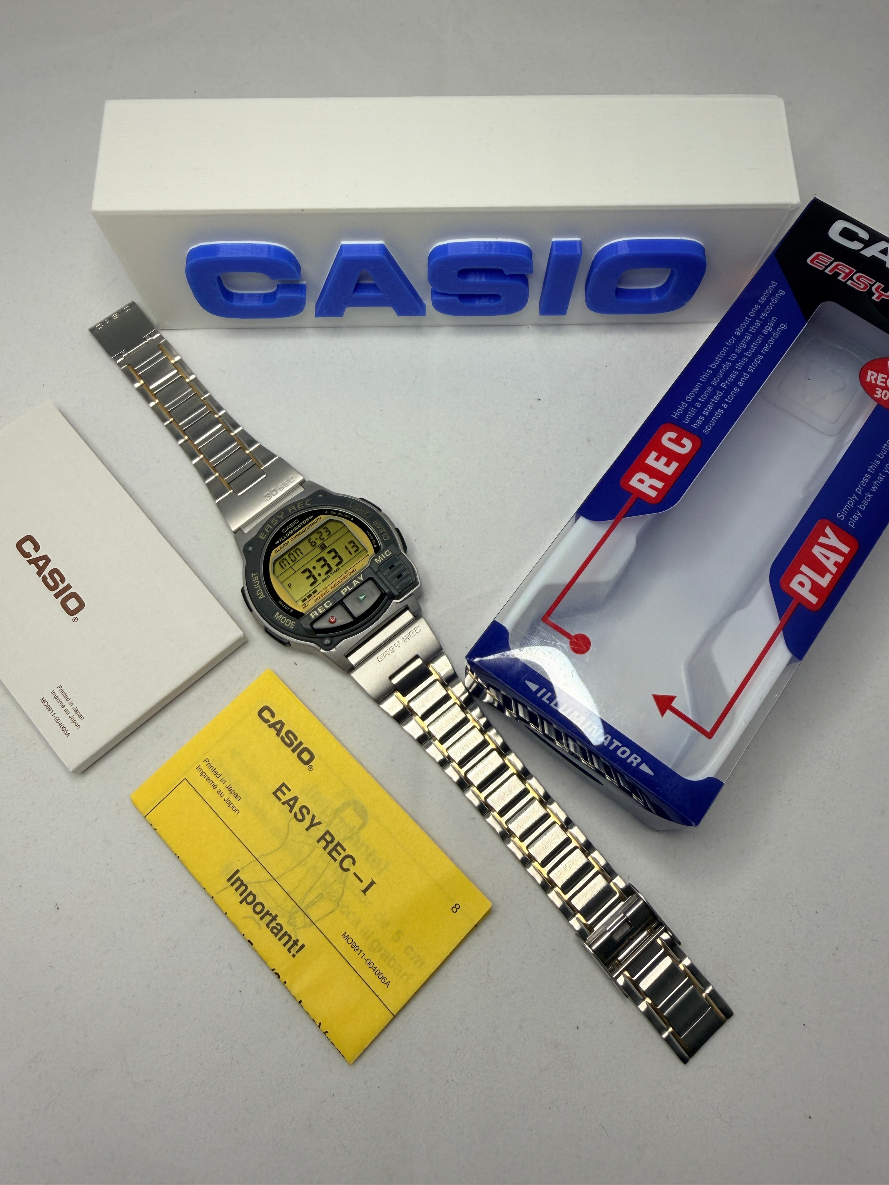 Casio Vintage A-V3-1T Easy Rec FULL SET New Old Stock