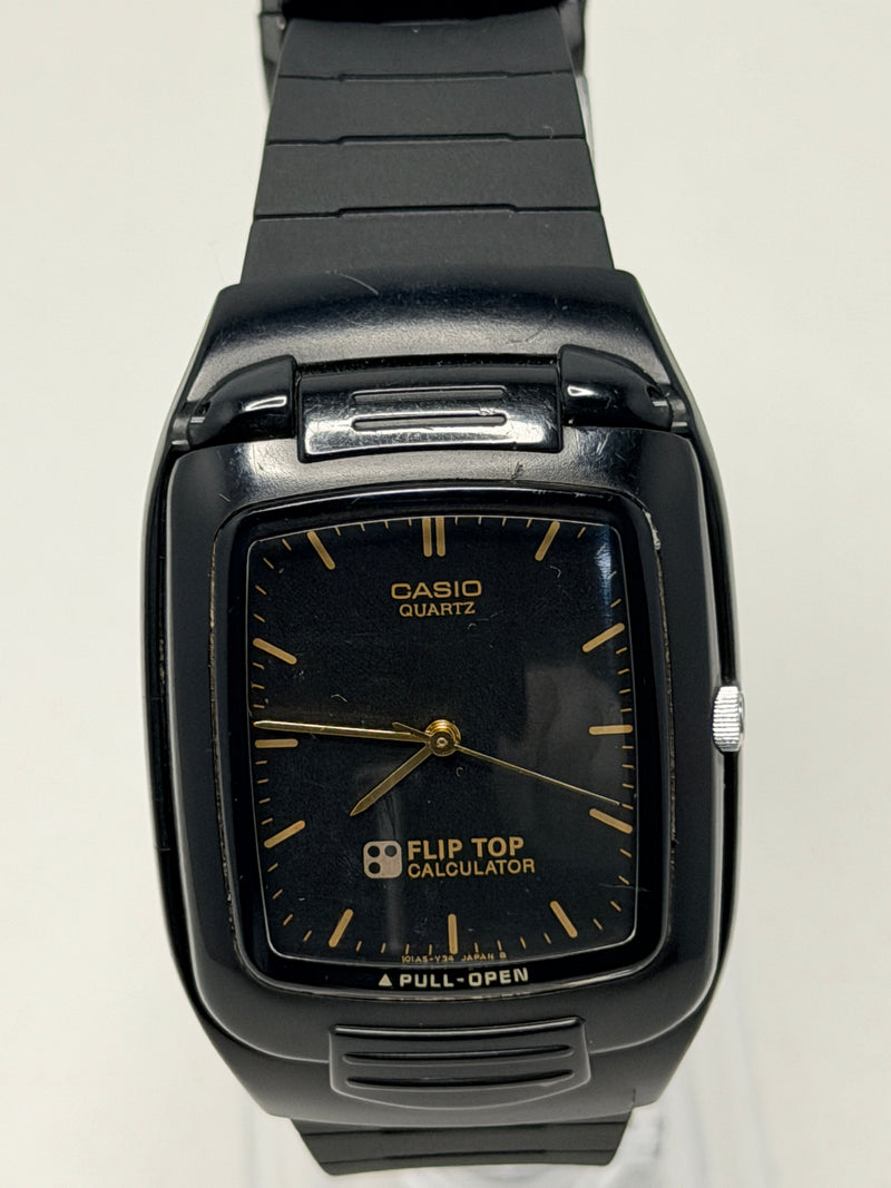 Casio FTP-10 vintage "Flip-Top" calculator watch released in 1992