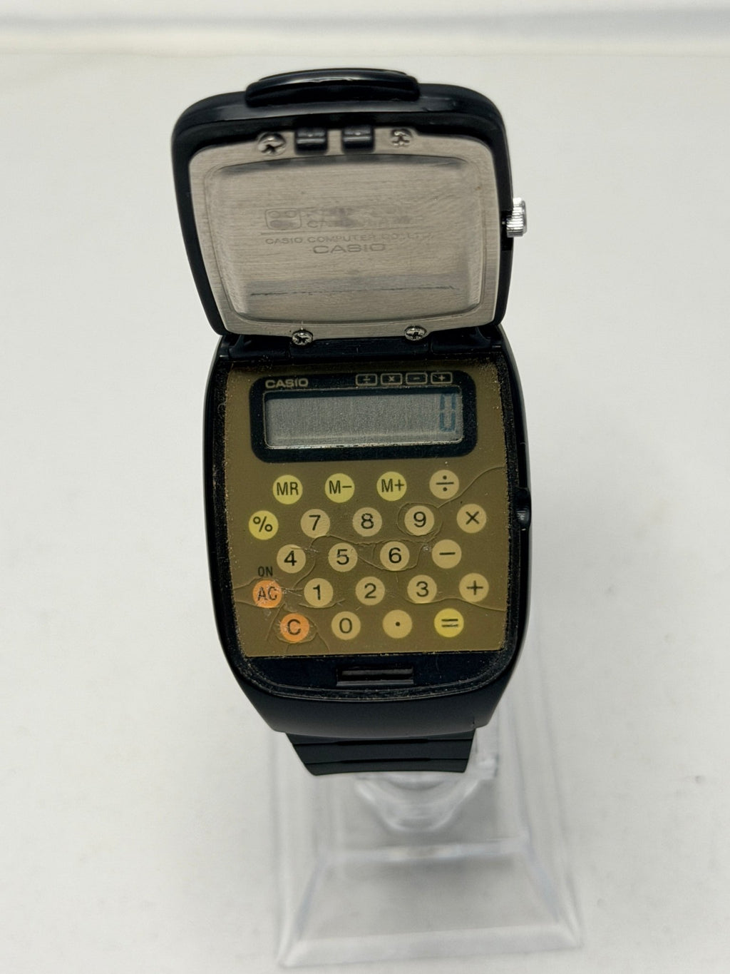 Casio FTP-10 vintage "Flip-Top" calculator watch released in 1992 - VINDIGI