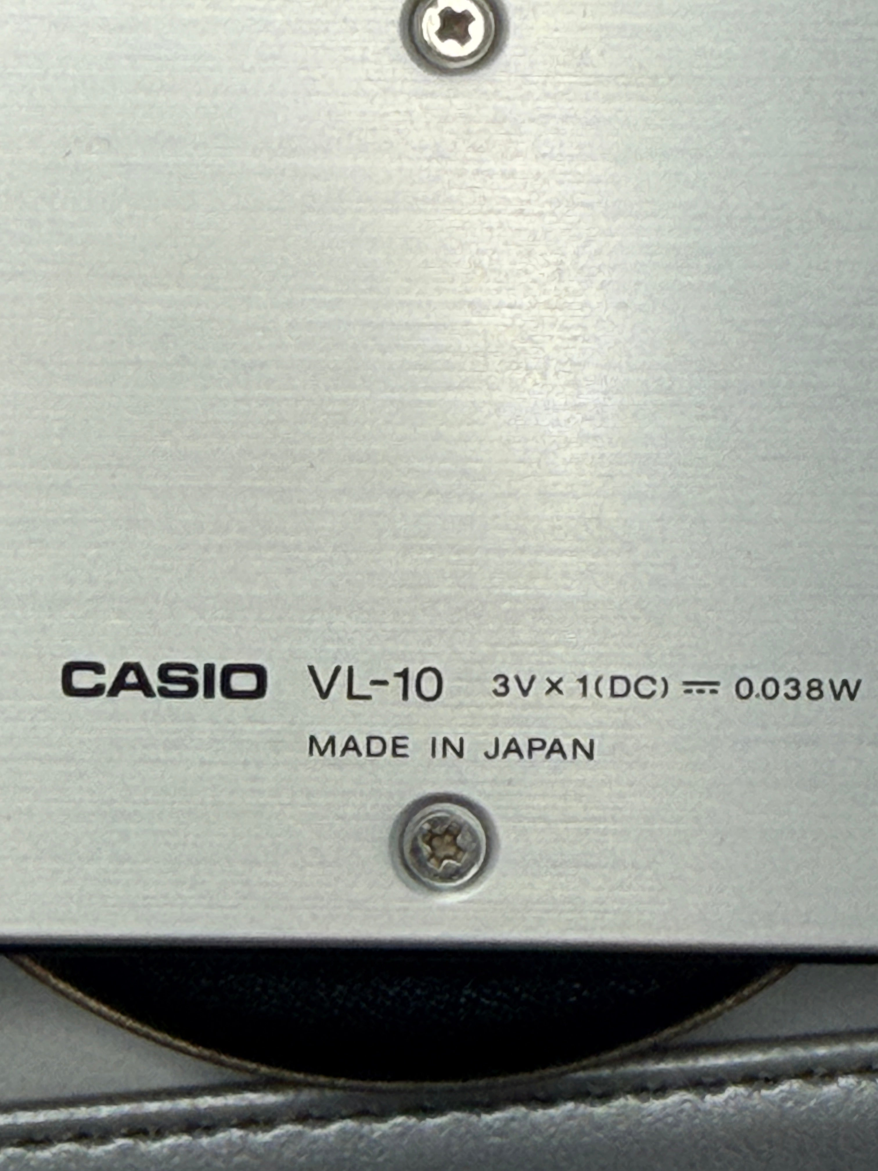 Casio VL-10 synthesiser keyboards (from 1982) the smallest ever made very rare