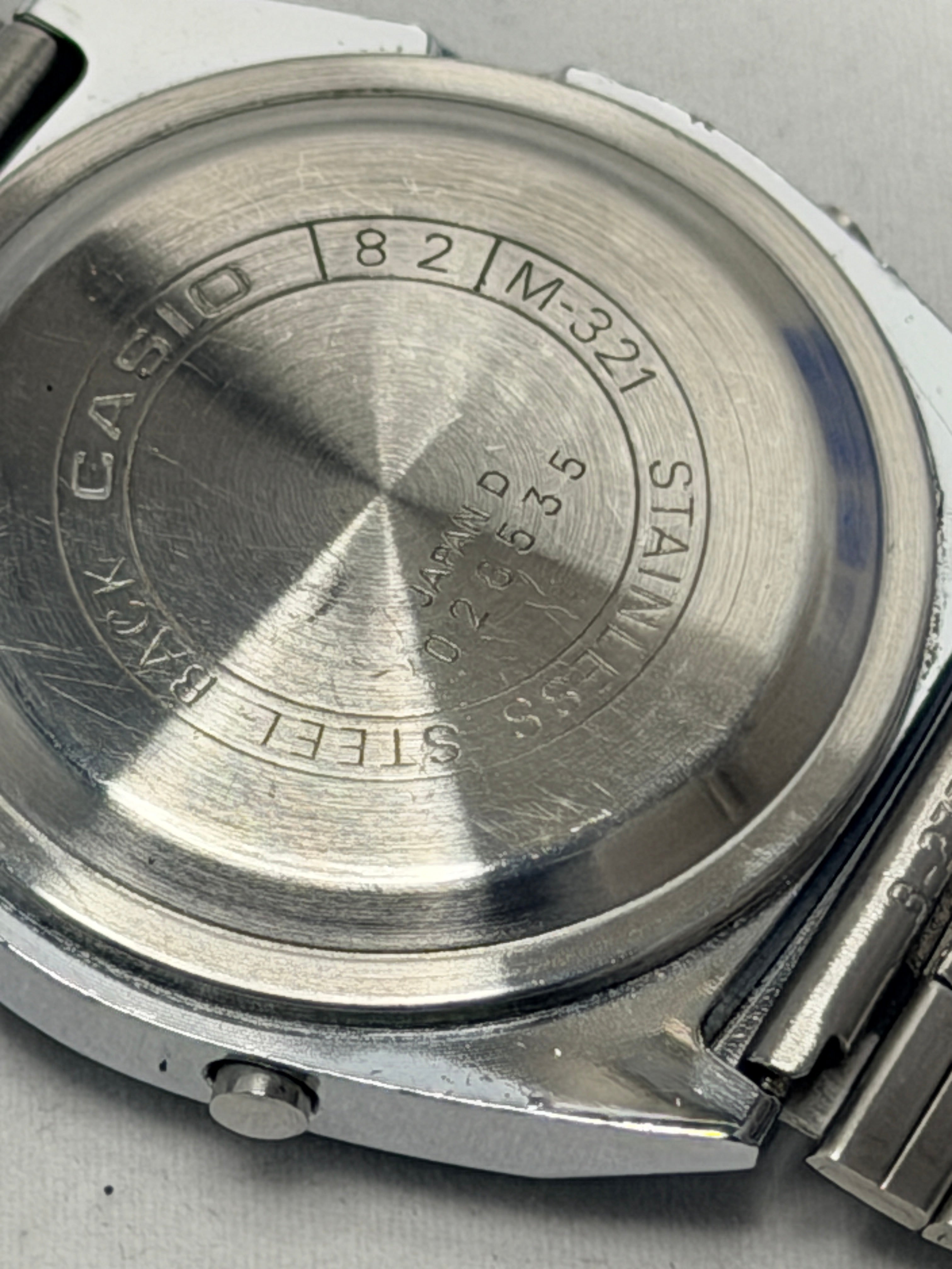 Casio M-321 highly collectible "Melody Alarm" watch from 1980