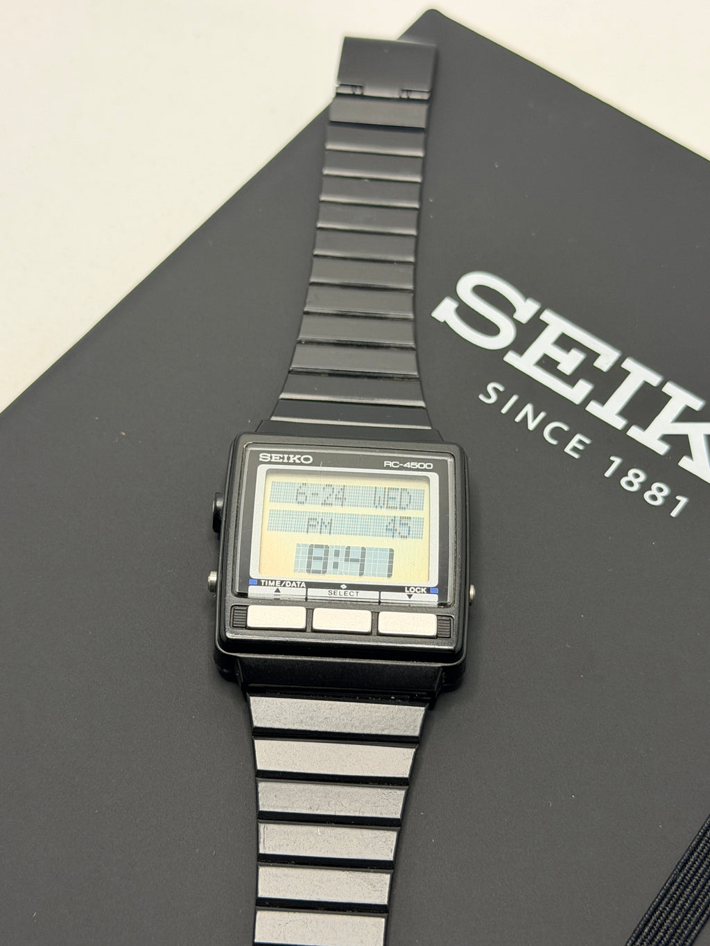 Seiko RC-4500 Data-Graph smart watch from 1985