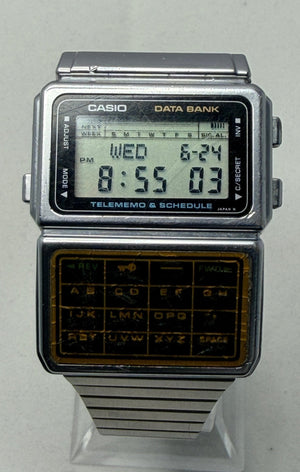 The Casio DBC-600 iconic vintage watch made in 1985 in Japan.