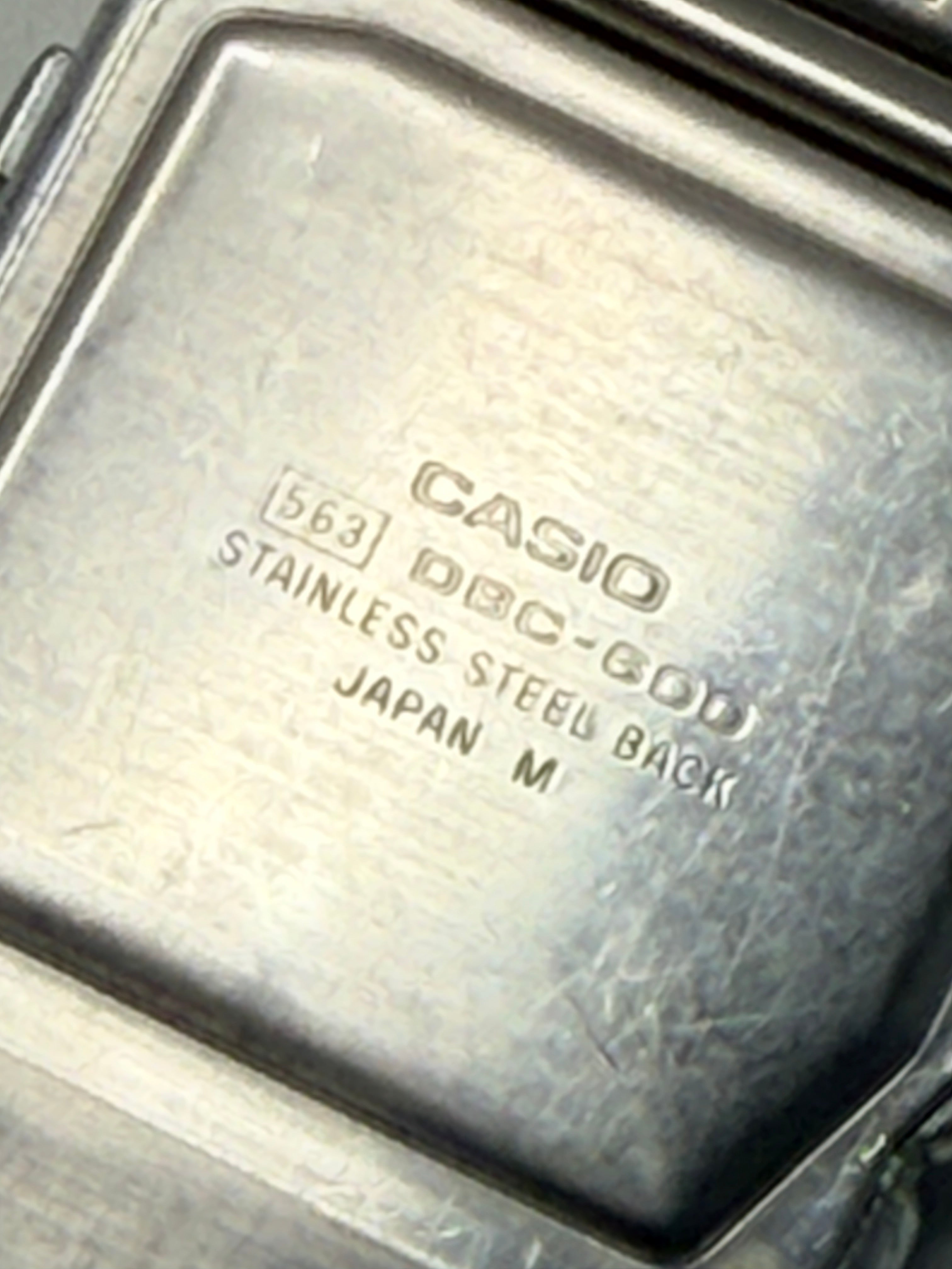 The Casio DBC-600 iconic vintage watch made in 1985 in Japan.