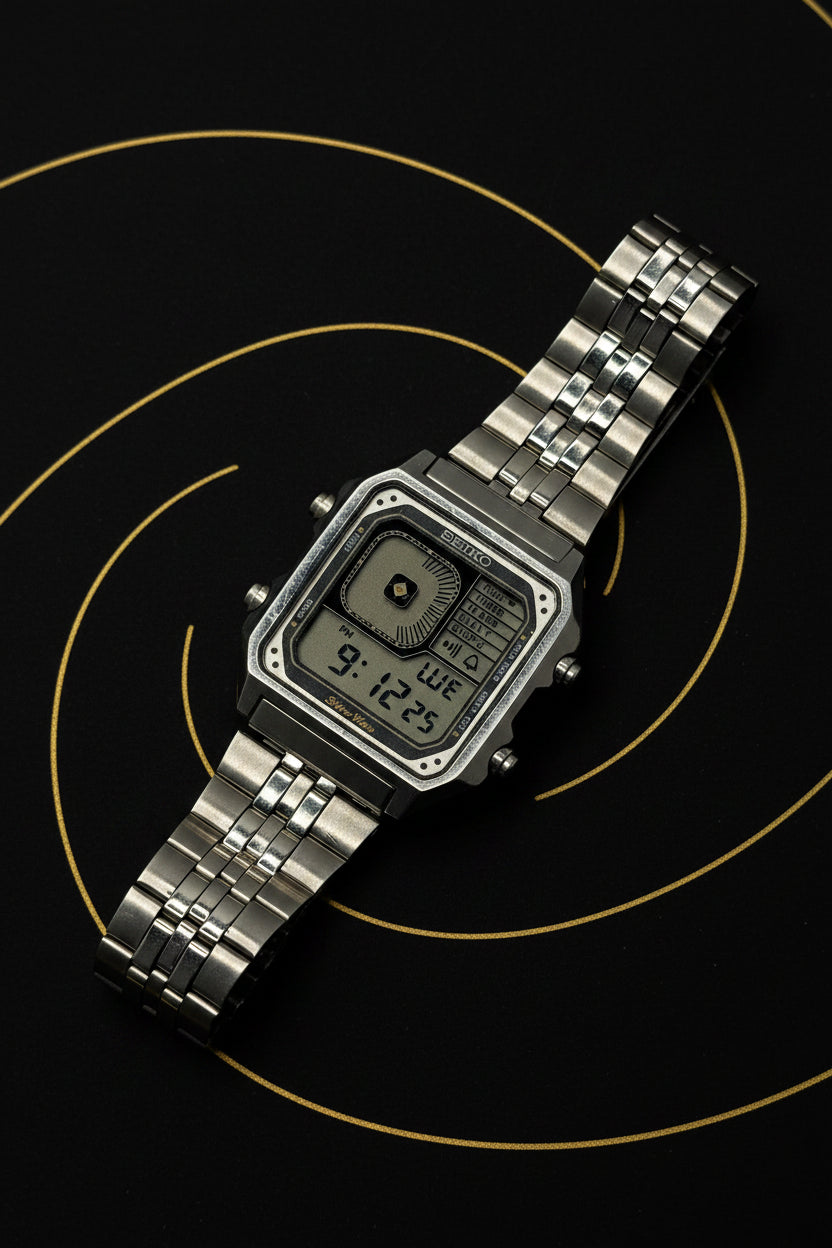 Seiko G757-4020 is a highly collectible "Digi-Ana" watch made in 1980