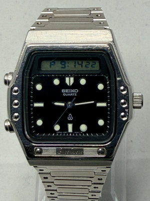 Seiko H357-5140 rare "Ana-Digi" quartz watch made in 1981 James Bond 007