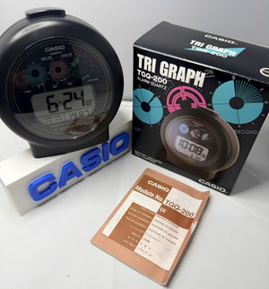 Casio TGQ-200 Tri-Graph Alarm Clock  A piece of history, A collectors Holy GRAIL