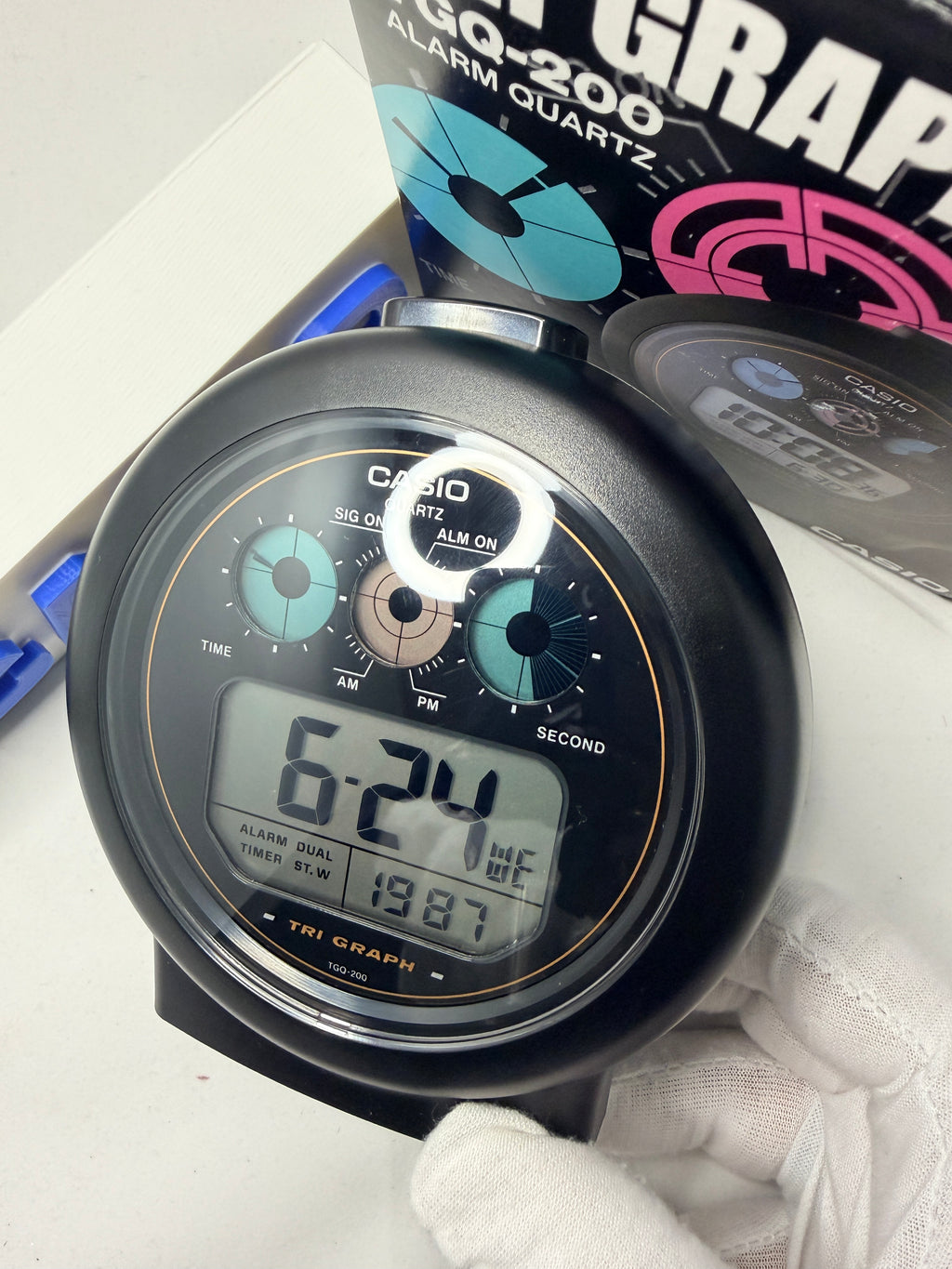 Casio TGQ-200 Tri-Graph Alarm Clock  A piece of history, A collectors Holy GRAIL