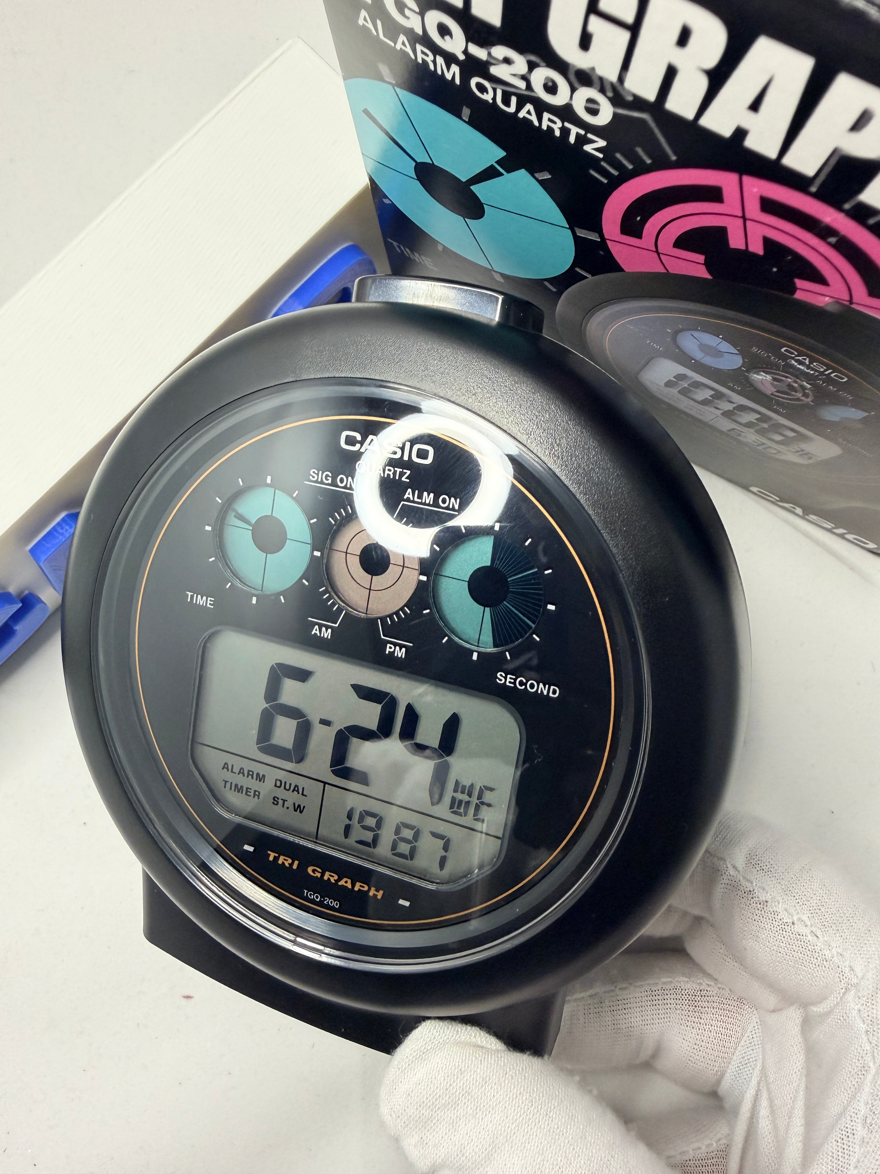 Casio TGQ-200 Tri-Graph Alarm Clock  A piece of history, A collectors Holy GRAIL