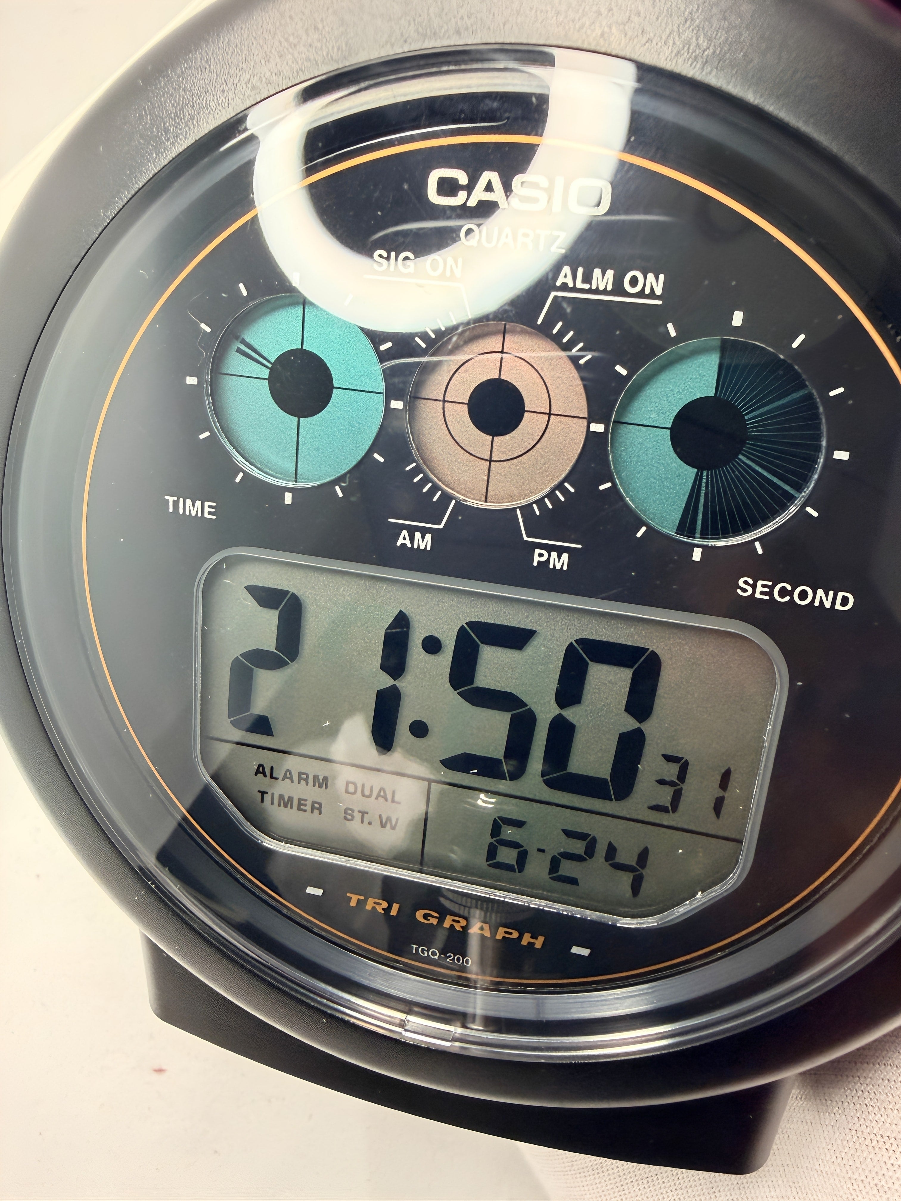 Casio TRI GRAPH Watch and Clock TGW-10 and TGQ-200 Bundle Set