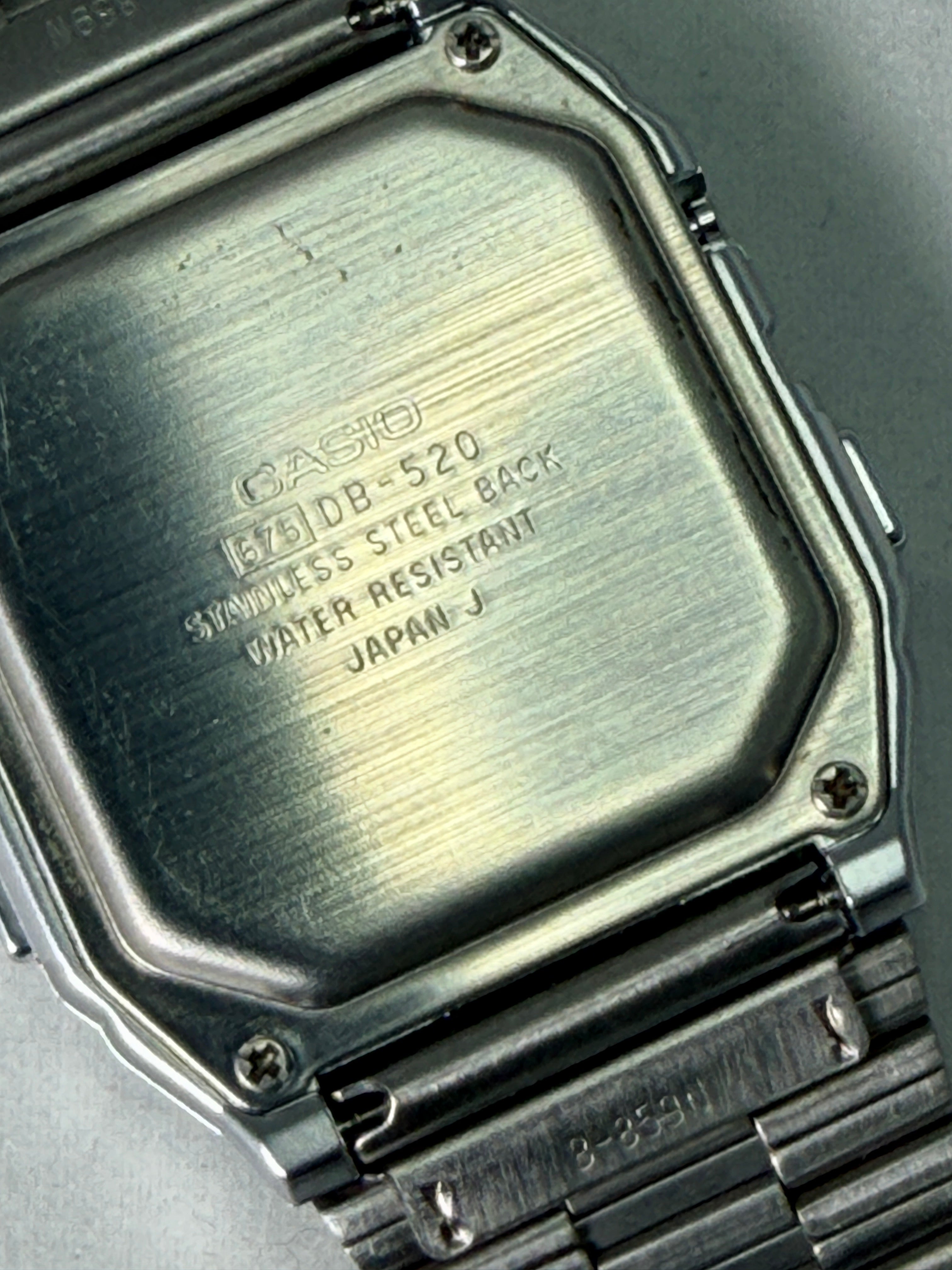Casio DB-520 databank watch first introduced in 1985 Japan made