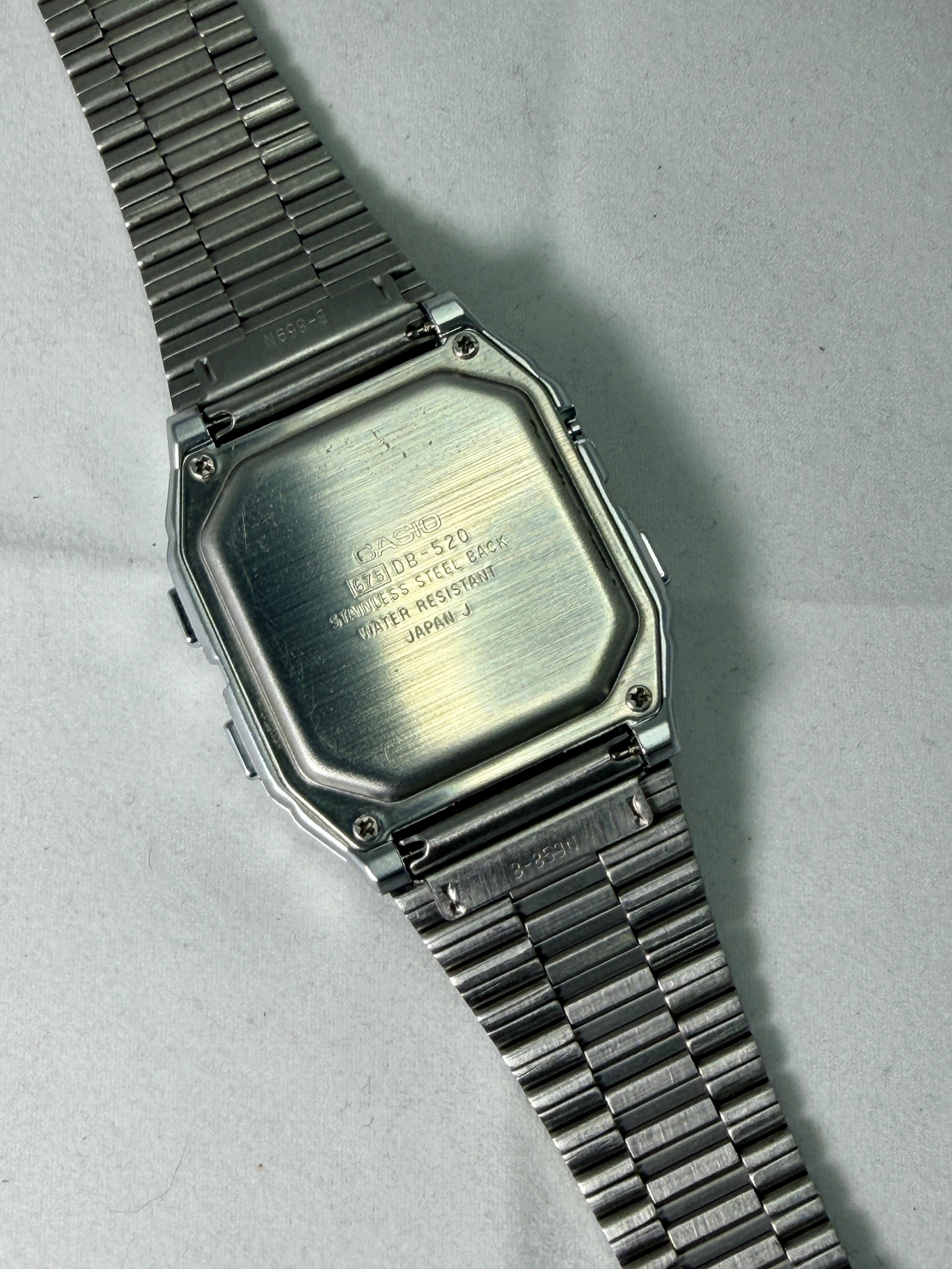 Casio DB-520 databank watch first introduced in 1985 Japan made