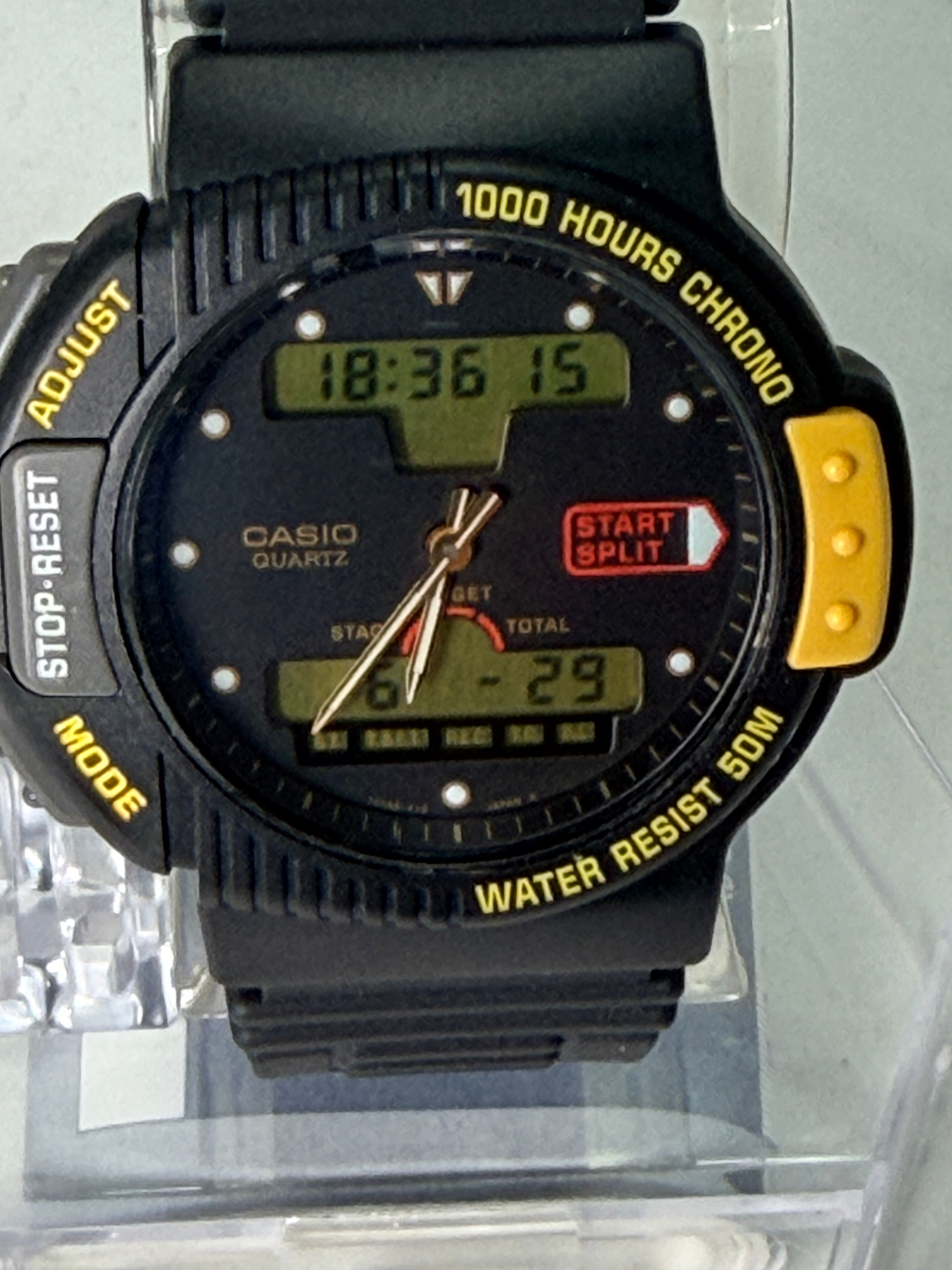 Casio AW-23 ultra-rare "Ana-Digi" watch originally released by Casio in 1992.