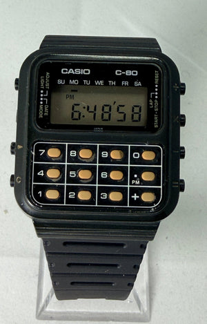 Casio C-80 Iconic 1st Calculator Watch made in 1980 Japan