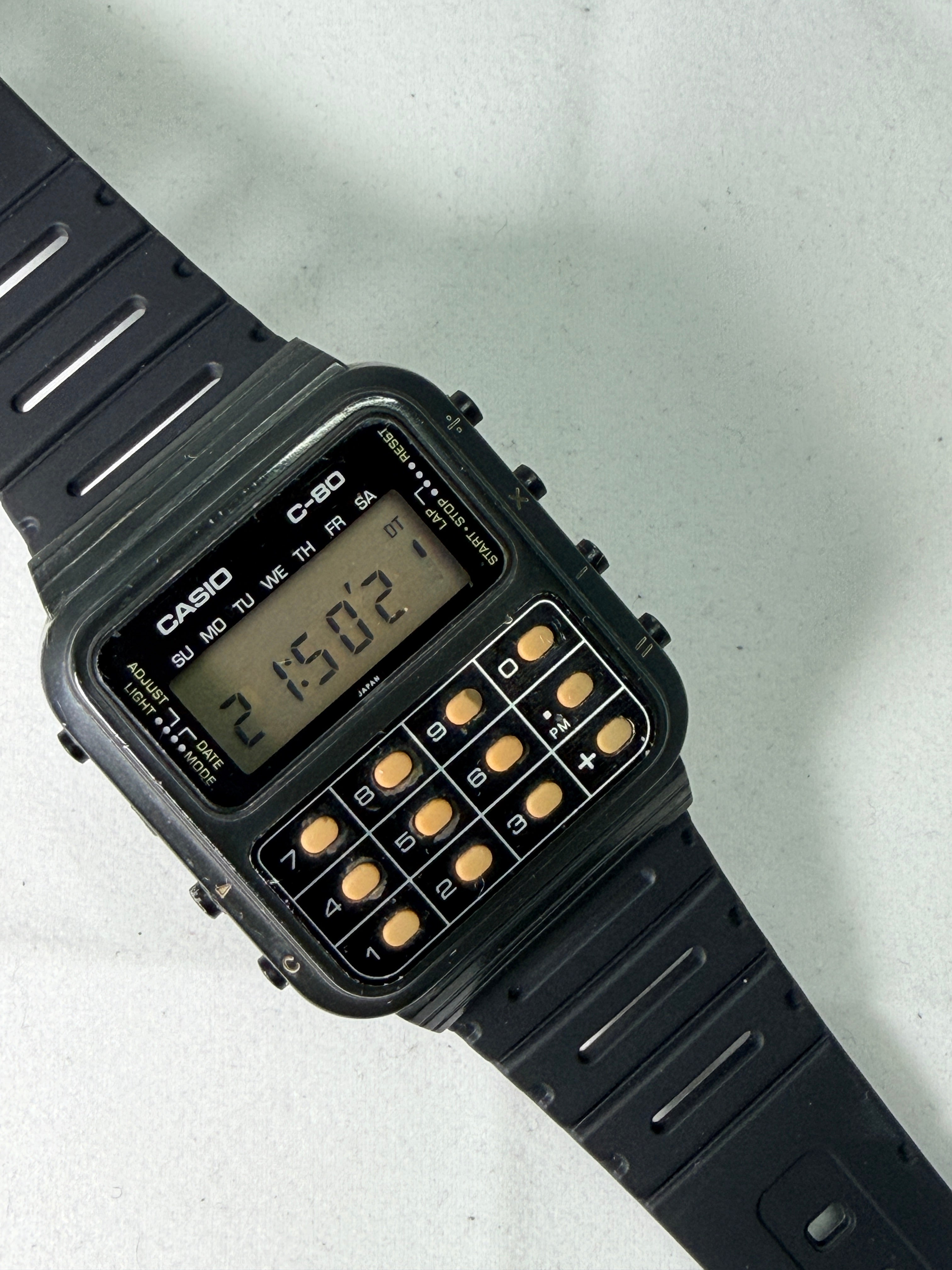 Casio C-80 Iconic 1st Calculator Watch made in 1980 Japan