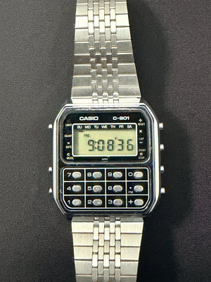 Casio C-801 Calculator Watch from 1980 Japan