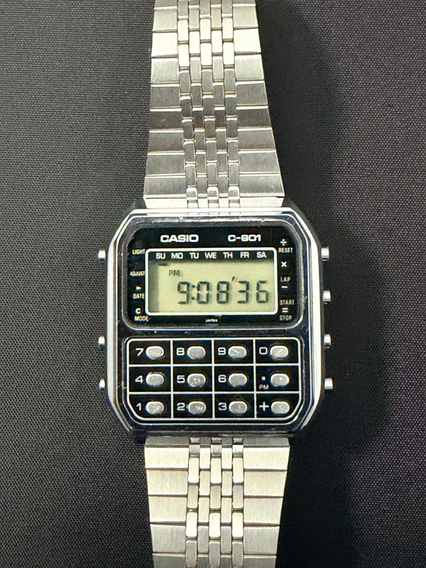 Casio C-801 Calculator Watch from 1980 Japan