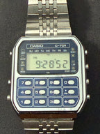 Casio C-701 Blue Calculator Watch from 1980 Japan
