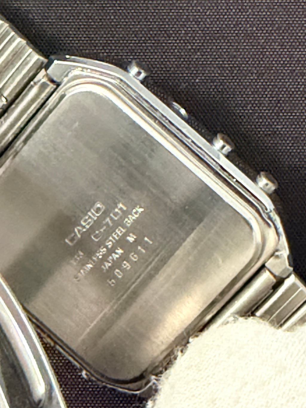 Casio C-701 Blue Calculator Watch from 1980 Japan