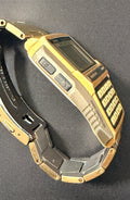 Casio DBC-W151 rare gold vintage 1990s Data Bank Calculator watch