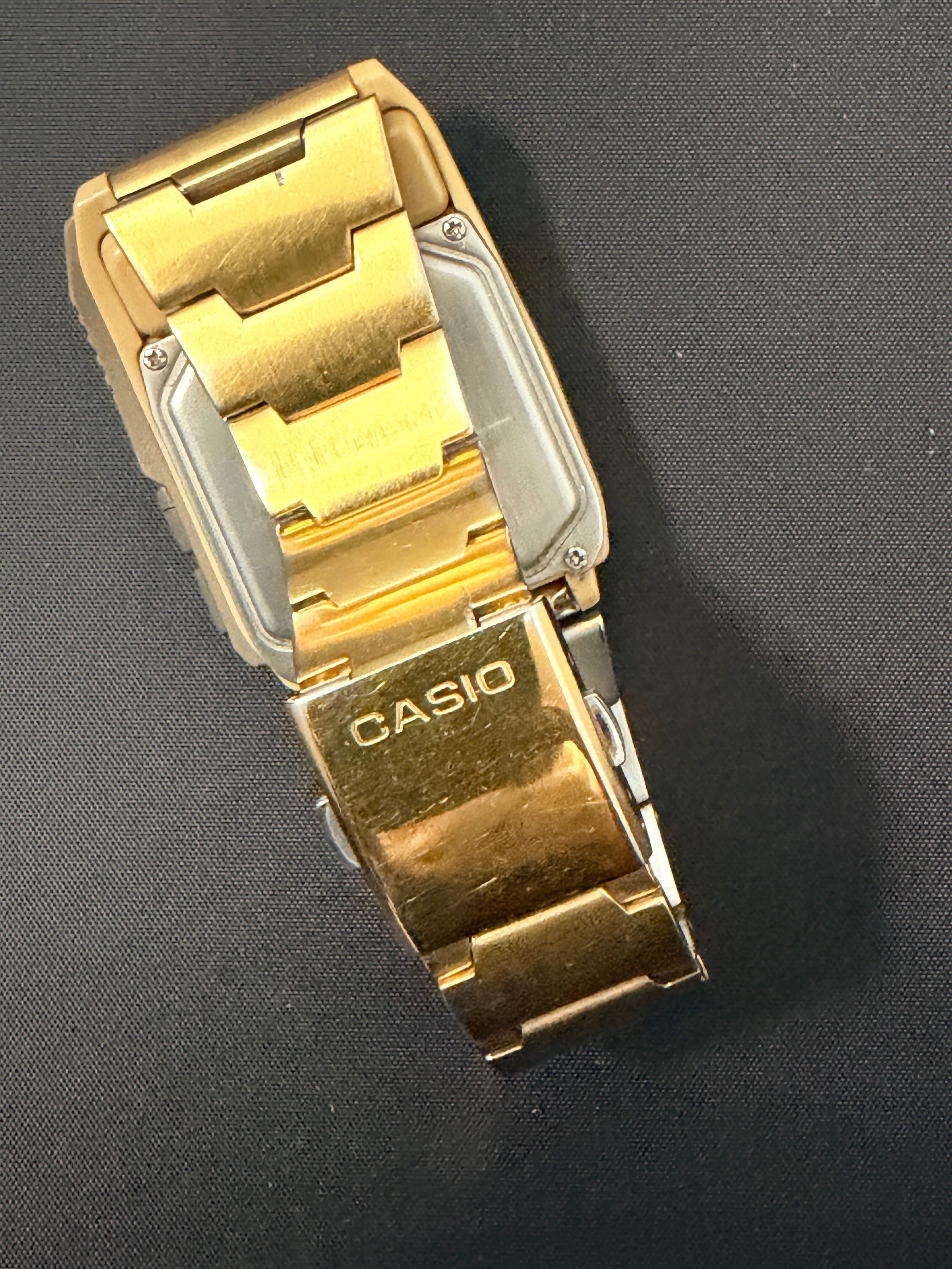 Casio DBC-W151 rare gold vintage 1990s Data Bank Calculator watch