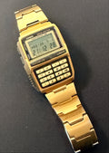 Casio DBC-W151 rare gold vintage 1990s Data Bank Calculator watch