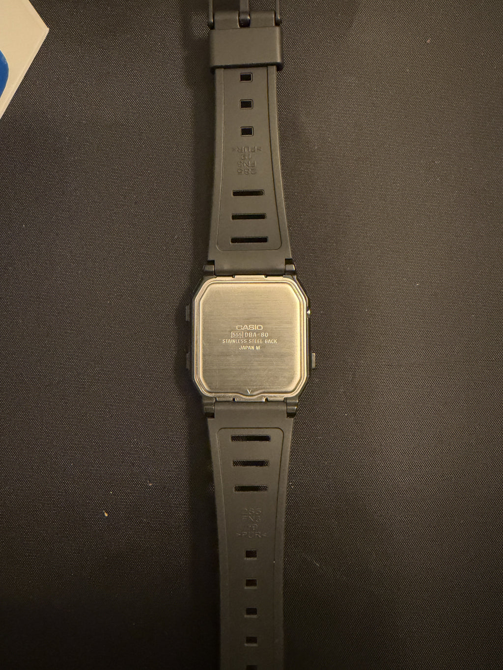Casio DBA-80 in 1987 the first phone dialler databank watch. new