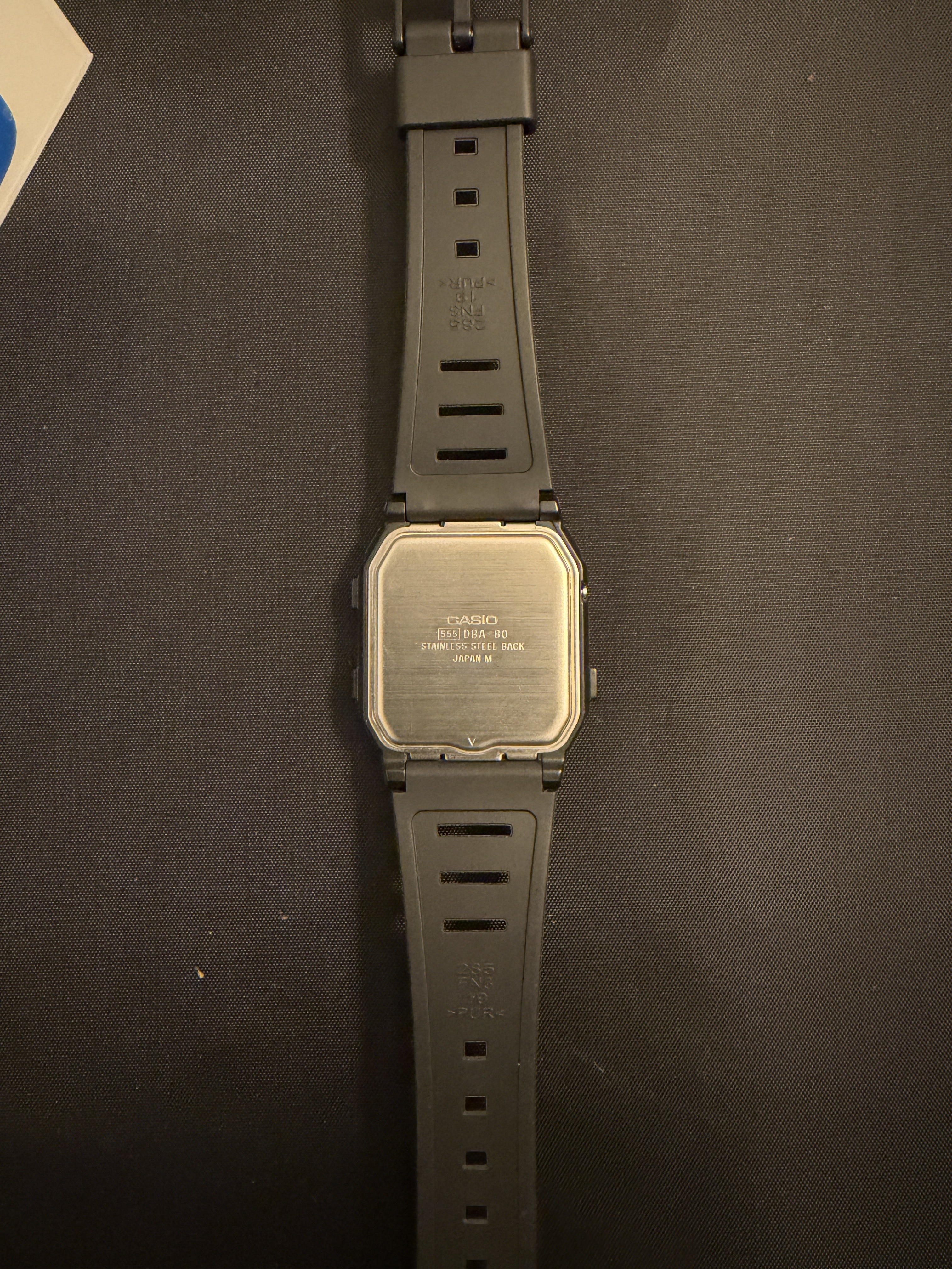 Casio DBA-80 in 1987 the first phone dialler databank watch. new