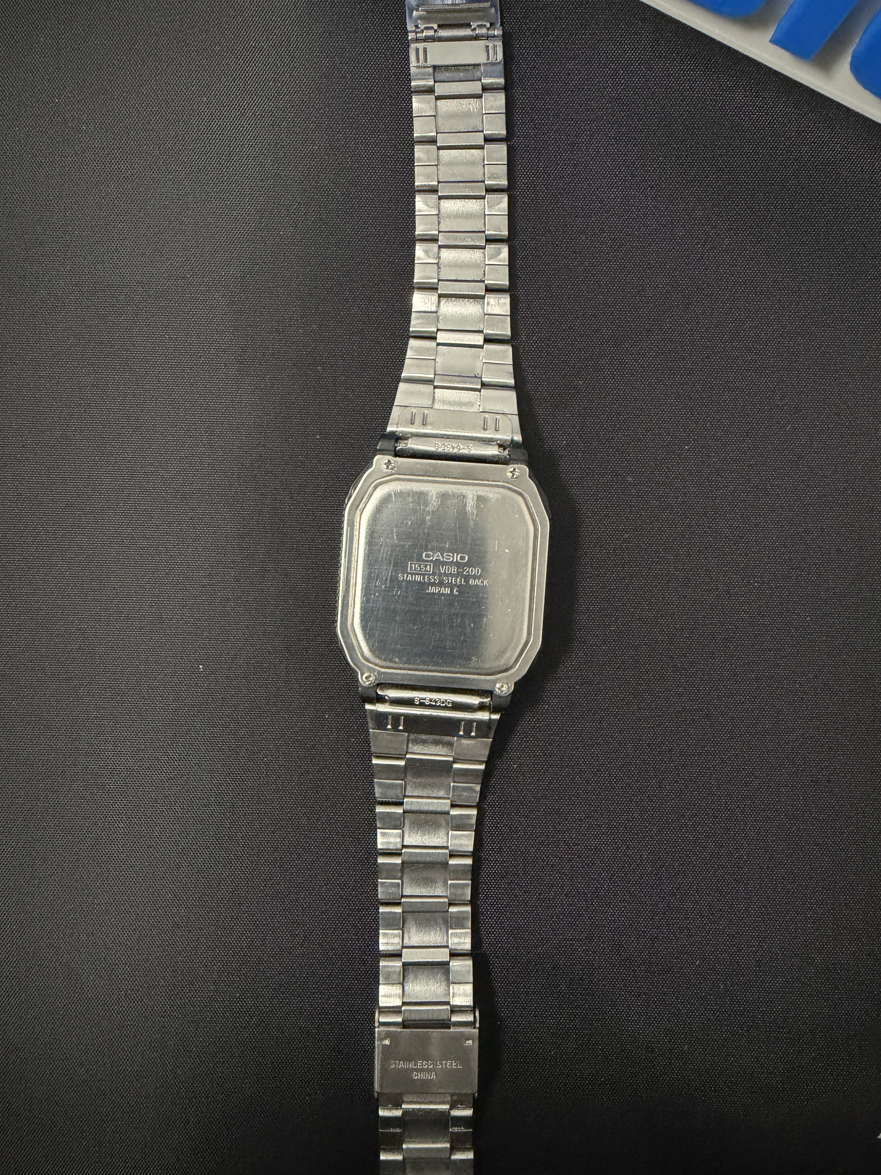 Casio VDB-200 digital touchscreen "Data Bank" watch from 1996 Japan
