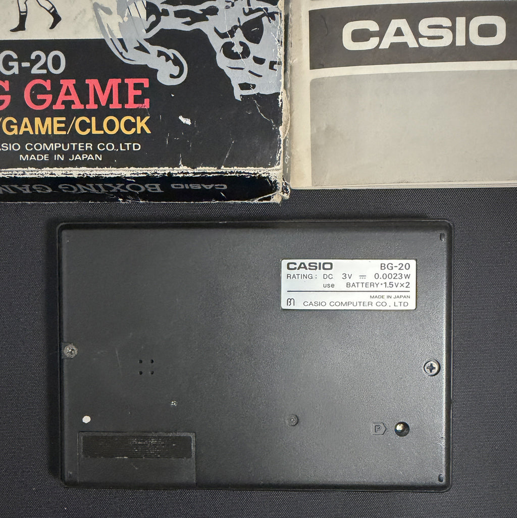 Casio BG-20 BOXING GAME rare calculator 1981 Japan full set